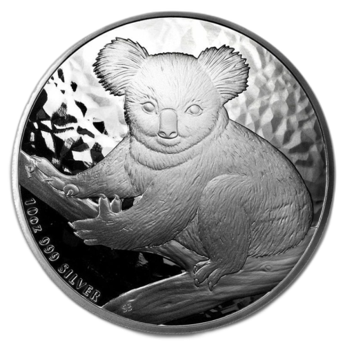 Thumbnail 10 oz Koala Zilveren Munt voorkant