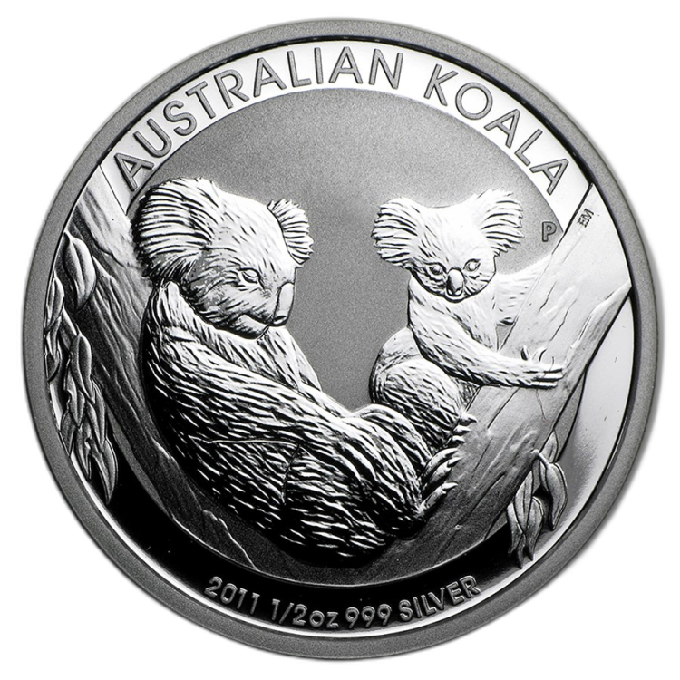 1/2 oz Koala Zilveren Munt 2011 voorkant
