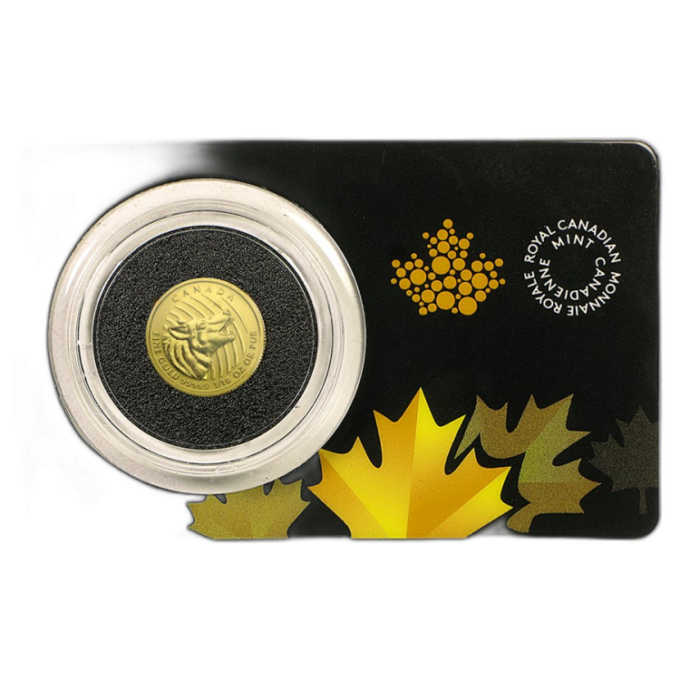 1/10 Troy ounce gold Howling Wolf 2015 front