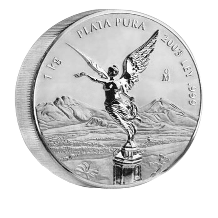 1 kilo Mexican Libertad Silver Coin 2011 front