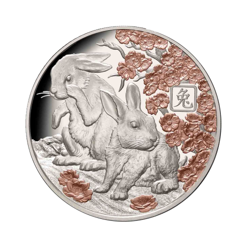 Thumbnail 1 oz Lunar Zilveren Munt 2023 voorkant