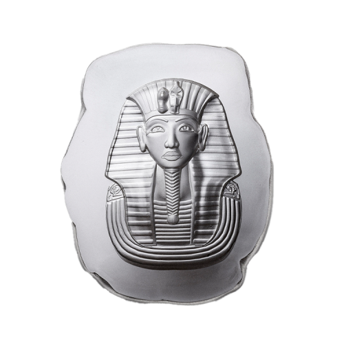 Thumbnail 5 troy ounce zilverbaar King Tut voorkant