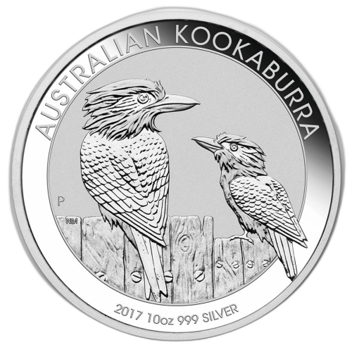 Thumbnail 10 oz Kookaburra Zilveren Munt 2017 voorkant