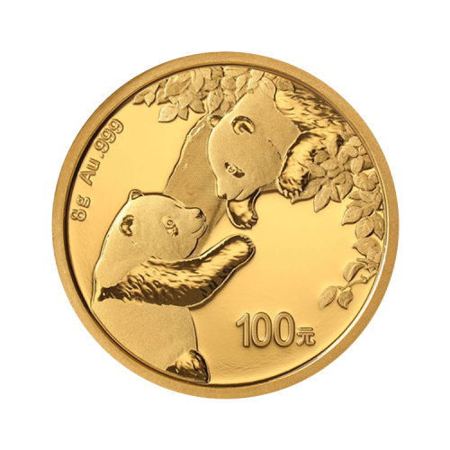 Thumbnail 8g Panda Gouden Munt 2023 voorkant