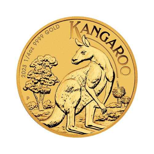 Thumbnail 1/4 troy ounce gold Kangaroo 2023 obverse
