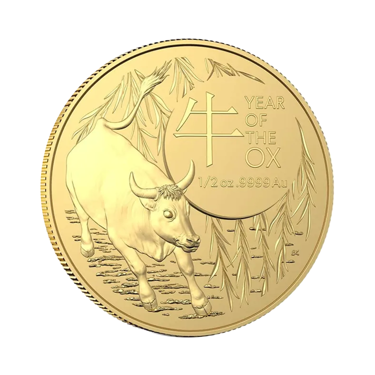 1/2 oz Lunar Gouden Munt voorkant