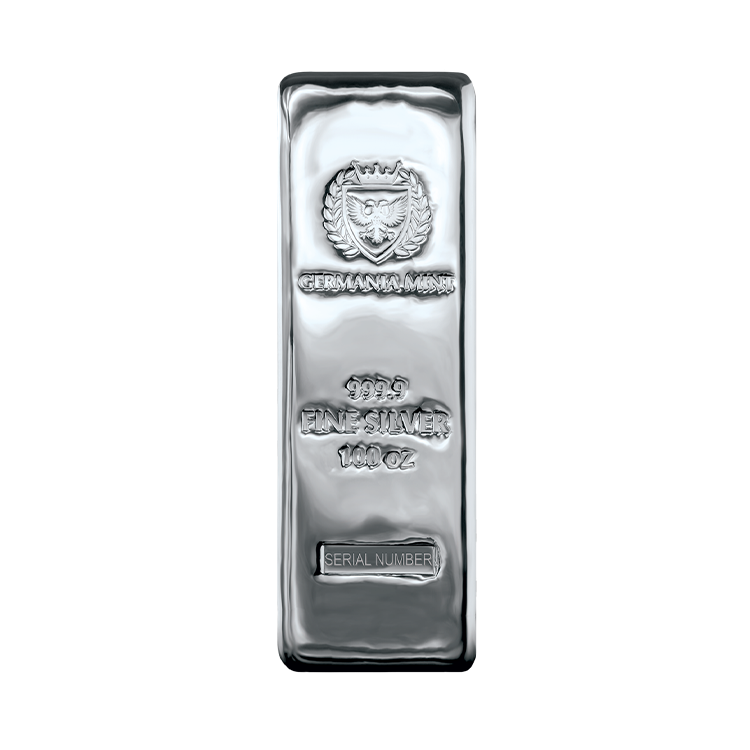 Germania Mint Zilverbaar voorkant