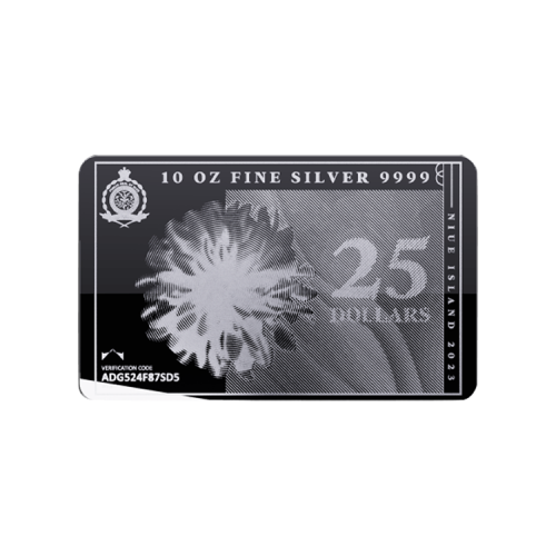Thumbnail 10 troy ounce zilveren muntbaar Silvernote 2023 voorkant