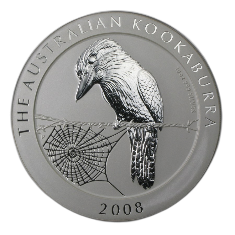 10 oz Kookaburra Silver Coin front