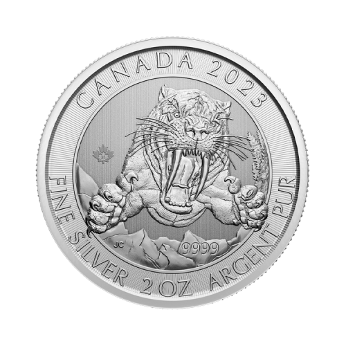 Thumbnail 2 oz Royal Canadian Mint Zilveren Munt 2023 voorkant