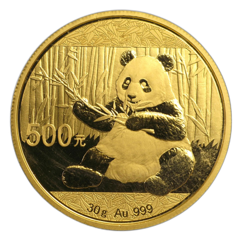 Thumbnail 30g Panda Gouden Munt 2017 voorkant