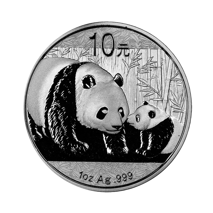 1 oz China Gold Coin Corp. Silbermünze Panda 2011 front