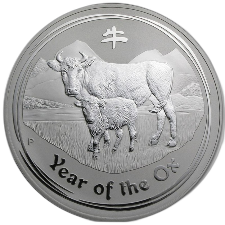 1 kilo Lunar Silbermünze front