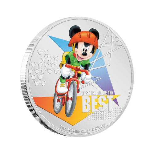 Thumbnail 1 oz Disney Zilveren Munt 2020 achterkant