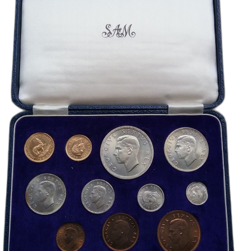 Thumbnail South Africa 11-coin set 1952 front