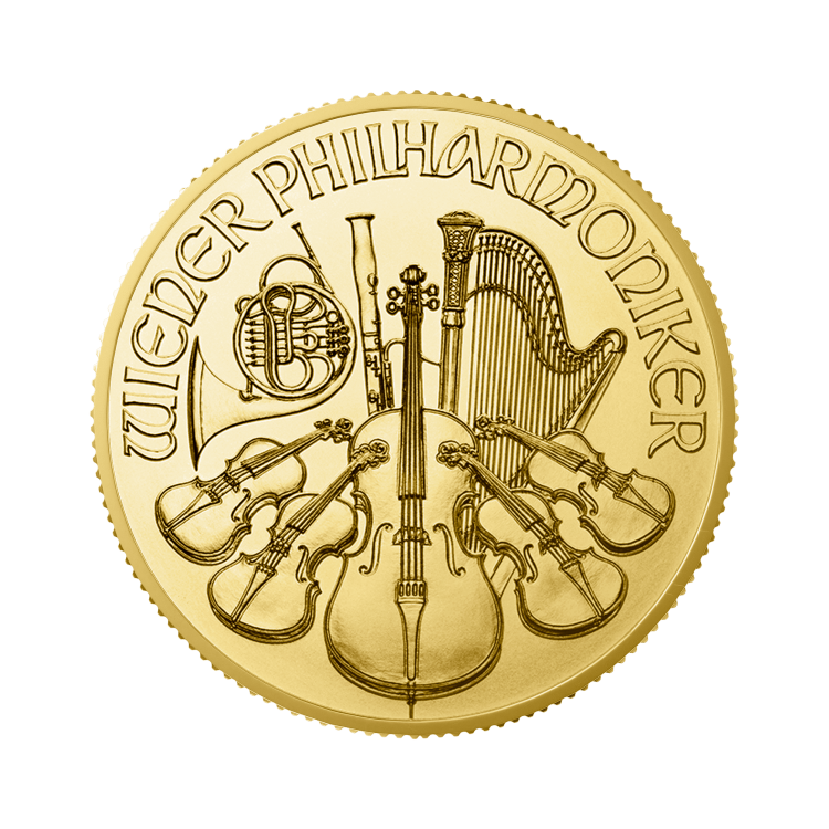 1/2 oz Philharmoniker Goldmünze 2024 front