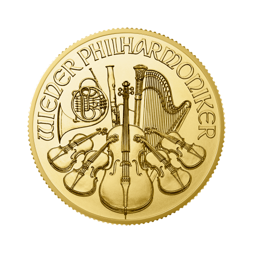 Thumbnail 1/2 oz Philharmoniker Goldmünze 2024 front