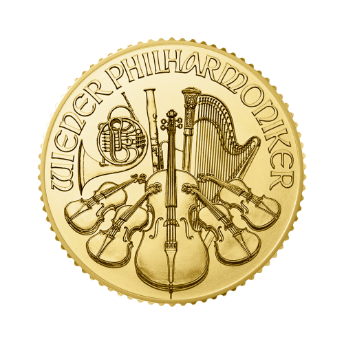 Thumbnail 1/10 oz Philharmoniker Goldmünze 2024 front