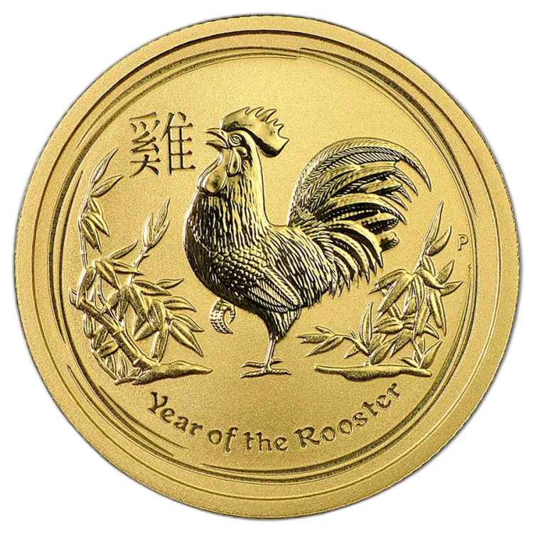1 oz Lunar Oro 2017 front