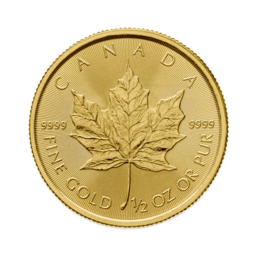 Thumbnail Obverse 1/2 troy ounce gouden Maple Leaf munt