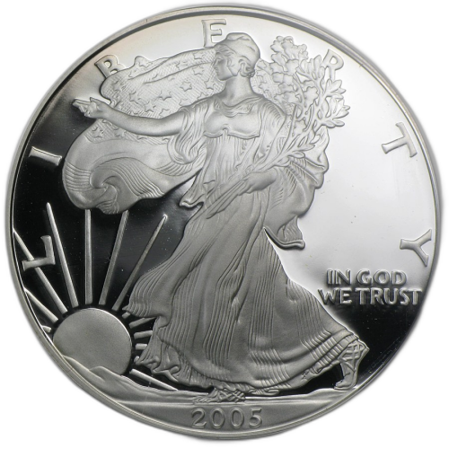 Thumbnail 1 oz US Mint d'Argent 2005 front