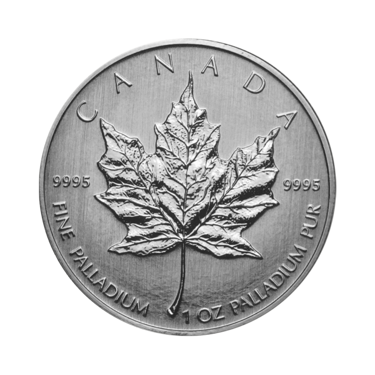 1 oz Royal Canadian Mint Palladium Munt Divers voorkant