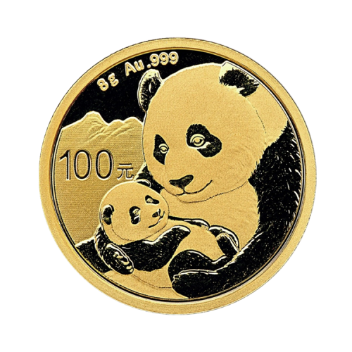 Thumbnail 8g Panda Goldmünze 2019 front