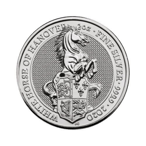 Thumbnail 2 oz Queens Beasts Silbermünze 2020 front