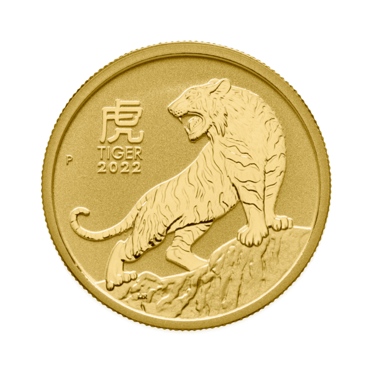 1/2 oz Lunar Gouden Munt 2022 voorkant