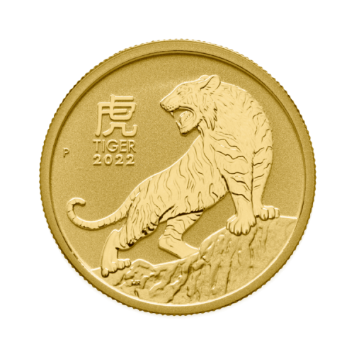 Thumbnail 1/2 oz Lunar Gouden Munt 2022 voorkant