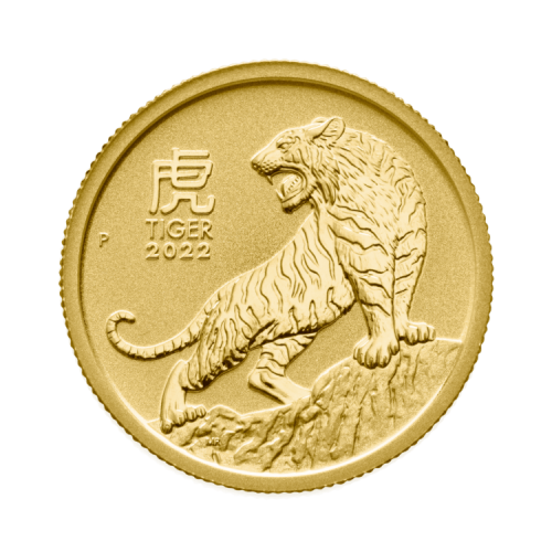 Thumbnail 1/4 oz Lunar Gold Coin 2022 front