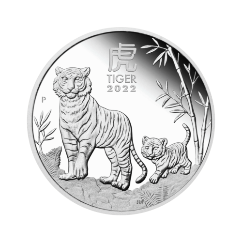 Thumbnail 1/2 oz Lunar Silver Coin 2022 front
