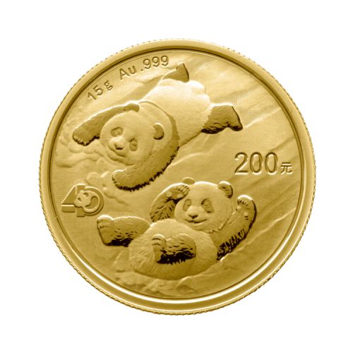 Thumbnail 15g Panda Gouden Munt 2022 voorkant