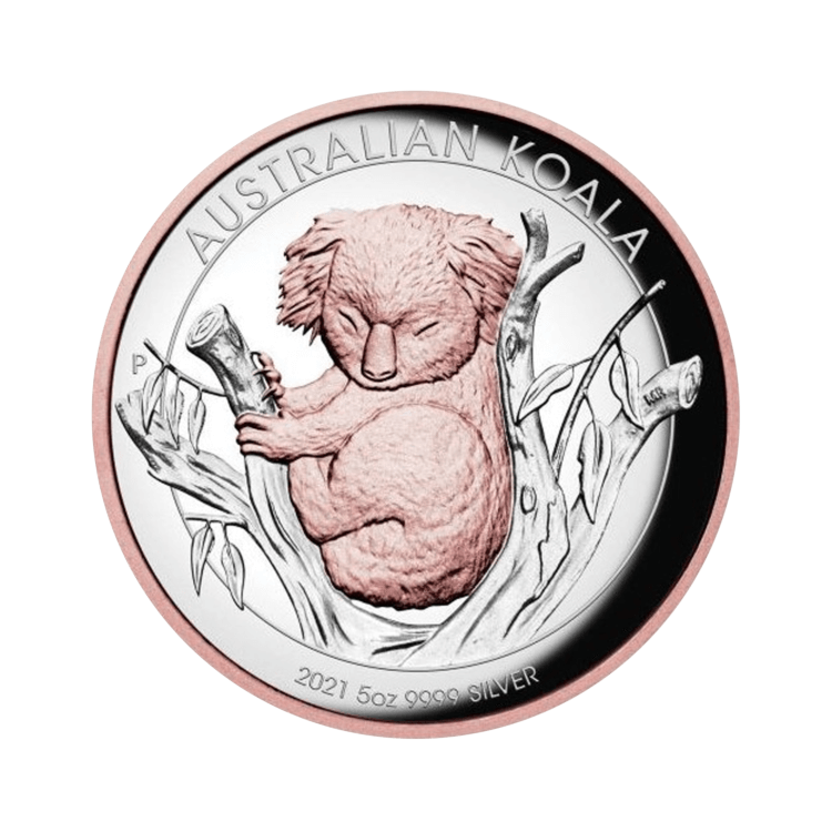 5 oz Koala Zilveren Munt 2021 voorkant