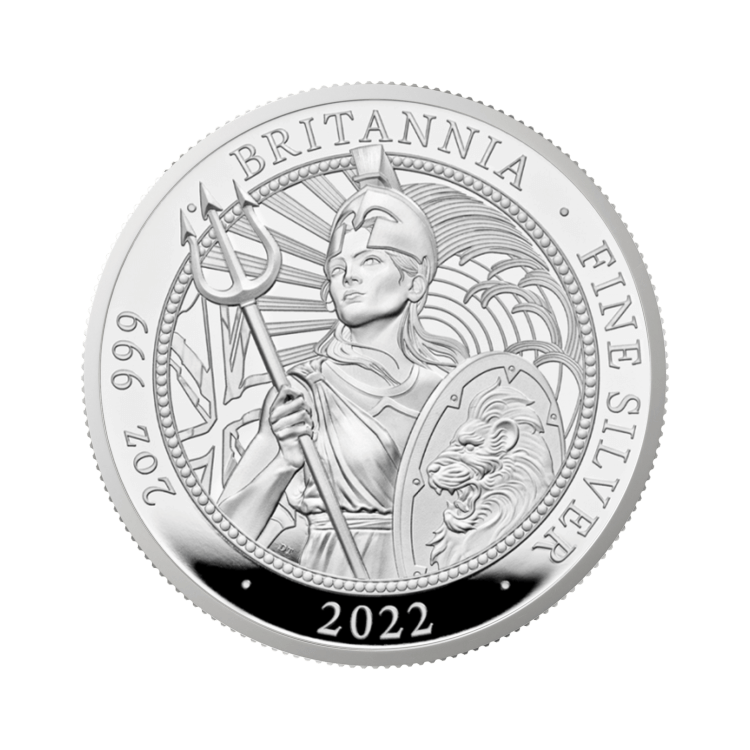 2 oz Royal Mint Zilveren Munt 2022 voorkant