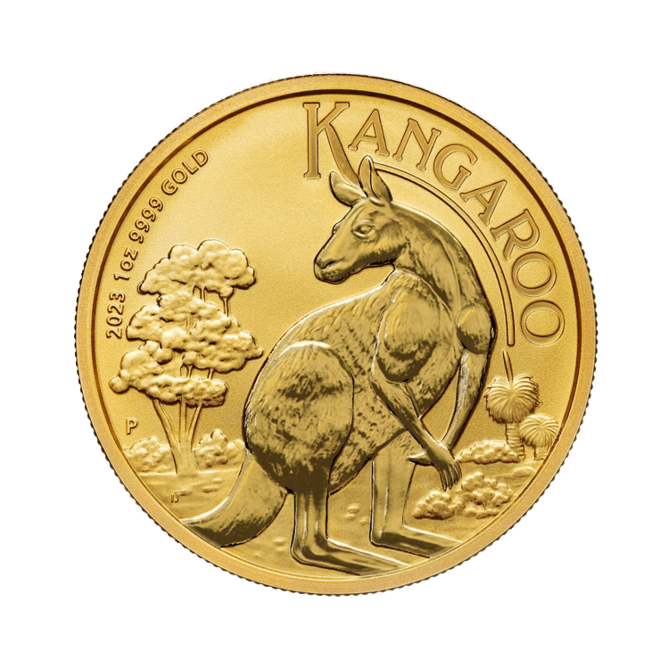 1 oz Kangaroo Gold Coin 2023 front