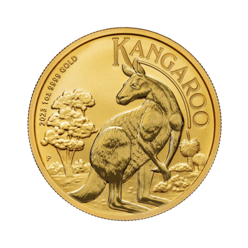 Thumbnail 1 oz Kangaroo Gold Coin 2023 front
