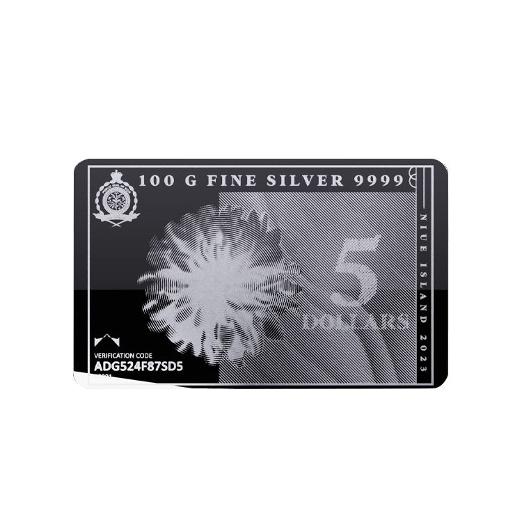 100 gram silver coin bar Silvernote 2022 or 2023 front