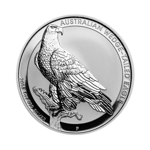 Thumbnail 1 troy ounce zilveren munt Wedge Tailed Eagle 2016 voorkant