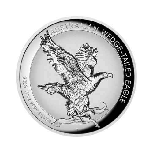 Thumbnail 10 troy ounce silver coin Wedge Tailed Eagle 2023 front