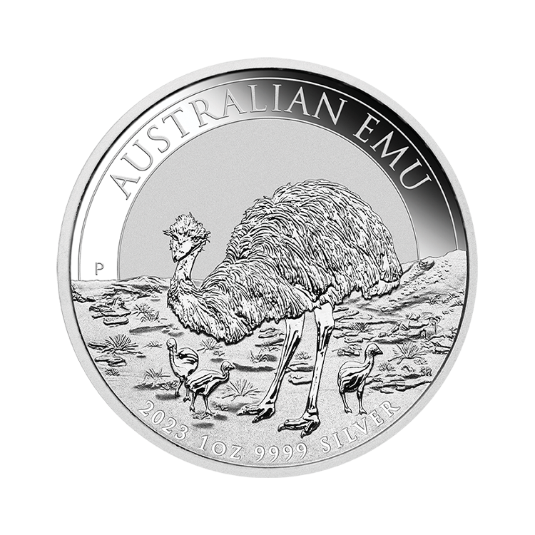 1 oz Emoe Zilveren Munt 2023 voorkant