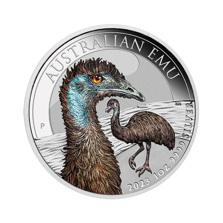 1 oz Emoe Zilveren Munt 2023 voorkant