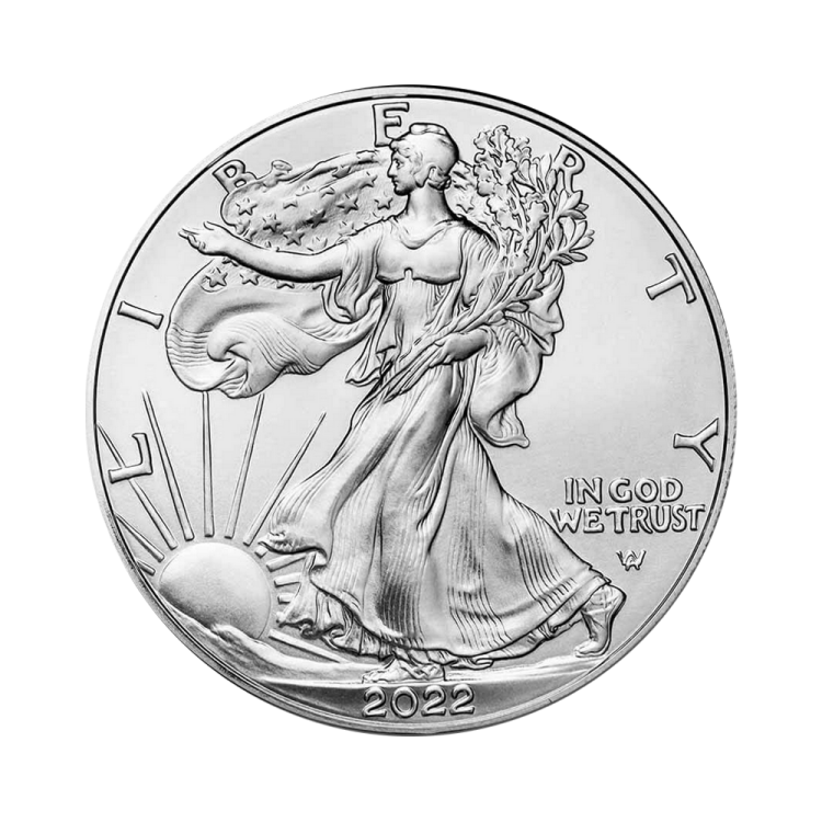 1 oz Silver Eagle Silbermünze 2023 back