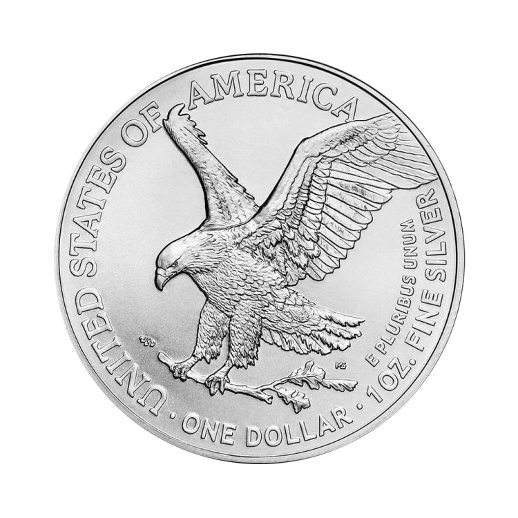 1 oz Silver Eagle Silbermünze 2023 angle 1