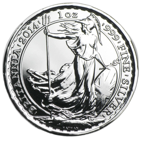 Thumbnail 1 oz Royal Mint Zilveren Munt 2014 voorkant
