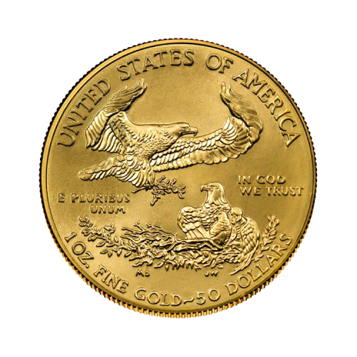 Thumbnail 1 oz American Eagle Goldmünze 2021 back