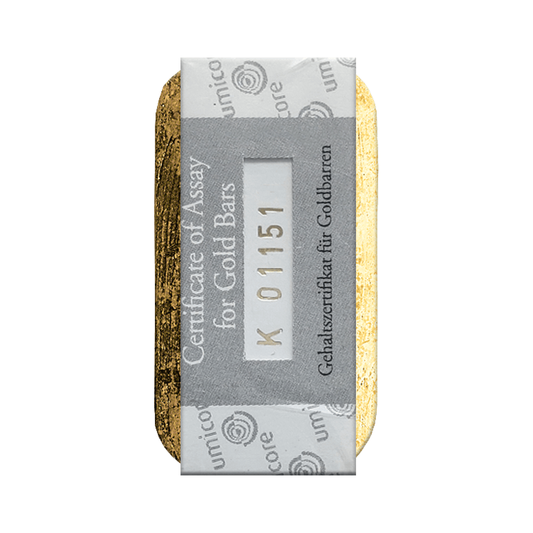 500g Umicore Gold Bar