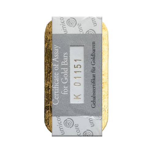 Thumbnail Certificate 500 gram Umicore gold bar