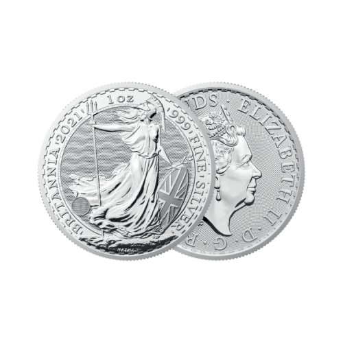 Thumbnail Ontwerp zilveren Britannia munt van 1 troy ounce