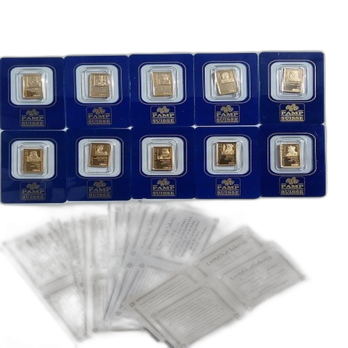 Thumbnail 50g Pamp Suisse Gouden Munt Divers voorkant